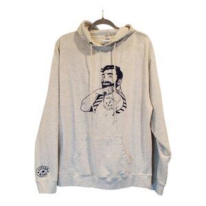 DELTA FLEECE for Citizen Maine SZ XL Men's Hello Sailor Graphic Sweatshirt Gray